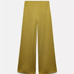 Zara Olive Wide Leg Pants